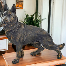 German Shepherd Alsatian Dog Sculpture Statue Ornament Dog Lover Gift picture