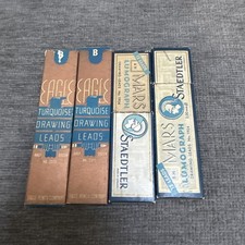 4 Vintage Staedtler mars,  Eagle Turquoise LEAD LOT Drawing Leads Sold as is picture