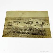 1910 Grundy County Fair Mazon Illinois RPPC Real Photo Postcard Antique Sepia picture