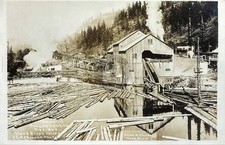DEE Oregon Lumber Company Sawmill Hood River Valley RPPC Photo Postcard COPY picture