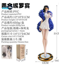 Nico Robin / Miss All Sunday One Piece 31cm Anime Figure Elegant Dress PVC Model picture