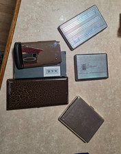 Selection of Vintage Metal Cigarette Cases circa early to mid century picture