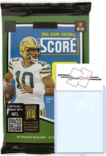 2025 Score Football Pack with 12+ Trading Cards + 3.5 x 5 x 0.1 inches picture