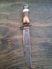 Vintage Edge Brand 473 Stag Hunting Knife Good shape picture