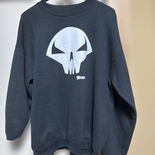 Spawn Cyber Graphic Sweatshirt Old COSPA Size L Pilling Used Vintage Style Japan picture