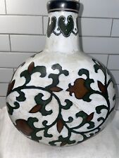 10.5 in Tall Chinese Hand Glazed Stoneware Pottery Vase; 2.65 Lbs picture