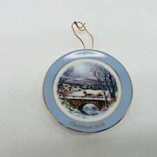 Vintage Avon 1979 Miniature Christmas Plate In Box  picture