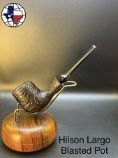 Vintage Hilson Largo Blasted Pot Tobacco Pipe picture