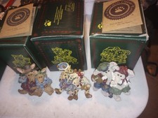 Boyds Bears Vintage Boxed Lot of 3 Noah's Arc Trekkers Lookouts Packin Lite picture