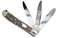 Bulldog Brand Stag 3 Blade Stockman 1998 Hammer Forged Solingen NIB picture