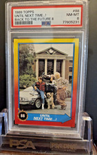 1989 Topps Back to the Future Until Next Time Marty Doc PSA 8 NM/MT #88 Iconic picture