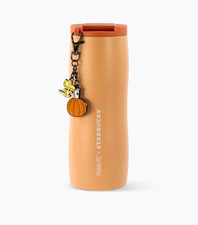 USA PEANUTS x Starbucks Snoopy Fall Pumpkin Stainless Tumbler 16oz 2026 NEW, NWT picture