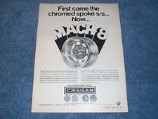 1973 Cragar Mach 8 Vintage Wheel Ad 