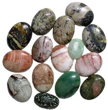 Half Pound Preformed Oval Broken Chipped Pitted Cabochon Gemstone Rough HPCP1 picture