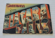 Vintage 1934 Niagara Falls Foldout Photo Booklet Postcard 20 Views by Day picture