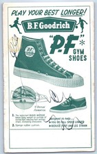 c1905 B F Goodrich PF Gym Shoes Sneaker Advertising Inkblotter Antique Postcard picture