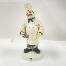Vintage 1998 Tracy S. Flickinger Mud Pie Chef Figurine Statue Kitchen Decor picture