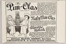 1899 Print Ad Pim-Olas Relish Made from Green Olives Seville Packing New York,NY picture