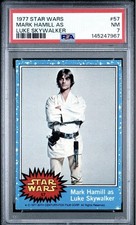 1977 Topps Star Wars Mark Hamill as Luke Skywalker #57  PSA 7  NICE picture