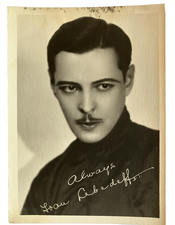 Original Ivan Lebedeff Fan Publicity Photo Signed Russian Born Hollywood Actor picture