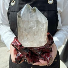 All 5.4LB Natural Ghost Phantom Quartz Crystal Wand Double Point Healing C3090 picture