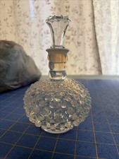 Vintage Fenton Hobnop Cologne Bottle With Topper picture
