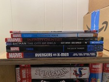 DC/ Marvel TPB Comic Lot Batman, Thor, X-men, Fantastic Four, Events $150+ Value picture