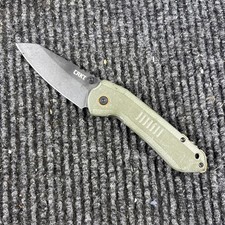 CRKT Overland 6280 Pocket Knife Green G10 Handle (334) picture