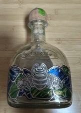 Patron Silver 1492 Tequila - Limited Edition - Empty Liter Bottle & Cork picture