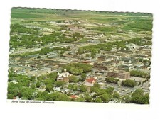 Aerial view of Owatonna MN Steele County seat vintage postcard unposted picture