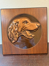 Bruce Fox Copper Dog on Wood Frame, 10