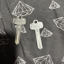 TWO  NICKEL SILVER FITS BEST KEY BLANKS FOR 
