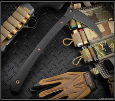 RMJ Tactical Senshi 3V Syndicate Graphite Black Black G10 with Sheath picture