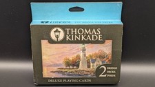 Thomas Kinkade Deluxe Playing Cards 2 Bridge Decks Collector Tin 2014 Ceaco NEW picture