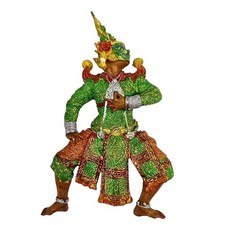 Thai Souvenir Tossakan 3D Magnet Ramakien Ravana Resin Hand Painted Figure picture