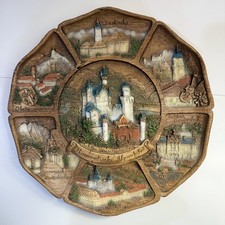Vintage Romantische Alpenfahrt 3D Wood Plaque Neuschwanstein Wall Art picture