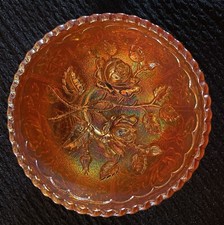 Marigold Glass Bowl 4.75” X 2” Open Rose Imperial Carnival Vintage Excellent picture