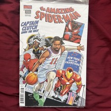 NYCC 2026 - WHATNOT - AMAZING SPIDER-MAN #1001 JALEN BRUNSON NY KNICKS IN HAND picture