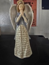 Foundations by Enesco Angel The Lords Prayer Religious Spiritual God Jesus 9” picture