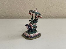 Antique Chess Piece Indian Silver Enamel Houdah Moutah Elephant Figurine 2 of 2 picture