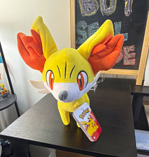 Pokémon Fennekin Fox Plush Stuffed Animal Toy Orange Yellow White w/ Tag picture