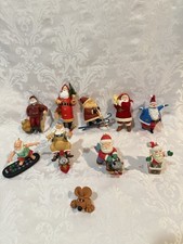 2000, 2001 Lot Of 10 Hallmark Keepsake Christmas tree ornaments picture