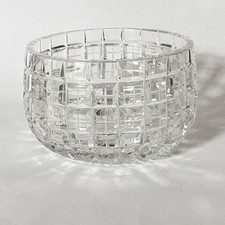 Vintage c1970s Lausitzer Glaswerke 24% Lead Crystal Modernist-Style Bowl, 5