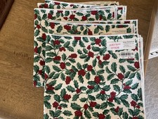 Longaberger Traditional Holly Napkins Set of 6 picture
