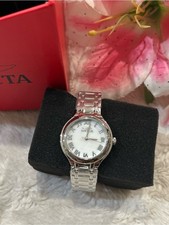 NEW Invicta Women's Silver Wildflower Mother of Pear Bracelet Watch - White Dial picture