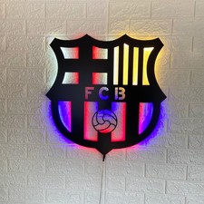 Barcelona LED Neon Lighted Football Team Logo Sign 15 inch picture