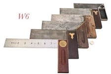 various old STANLEY ROSEWOOD OTHERS TRY SQUARE Carpenter woodworking tool lot picture