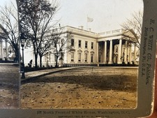 1901 White House Washington D.C. “Perfec” Stereograph by H. C. White Antique  picture