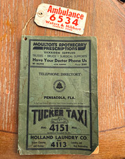 1939 Pensacola FL Telephone Directory Southern Bell Original Hanson Estate picture