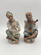 ARDCO Fine Qality of Dallas Japan made Pair of Old Man & Woman Ceramic Figurines picture